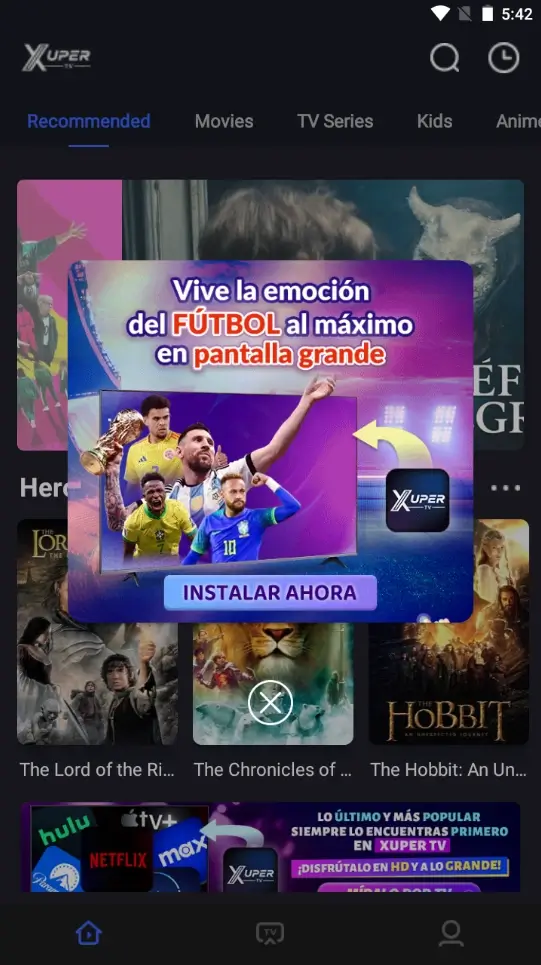 Cómo cambiar el idioma en Streamex